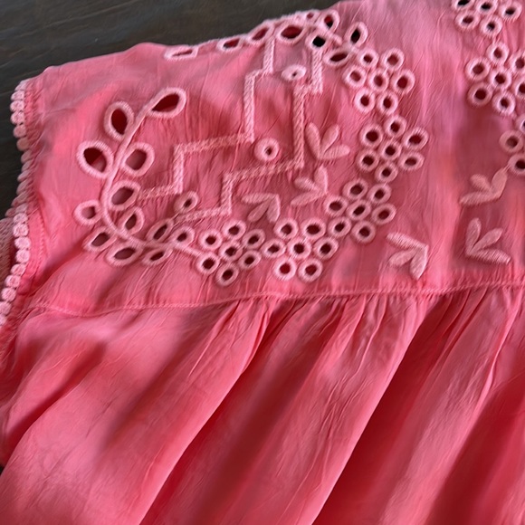 🧡Beautiful Coral colored Johnny Was Top - Picture 7 of 10